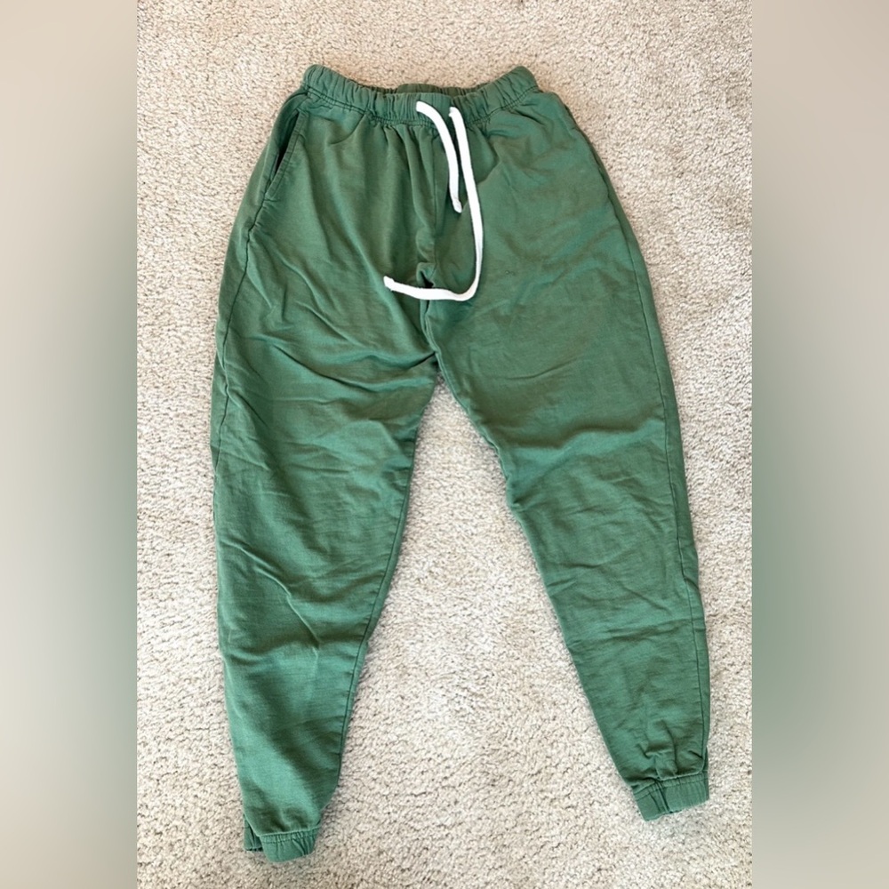 Essentials Green Track Pants